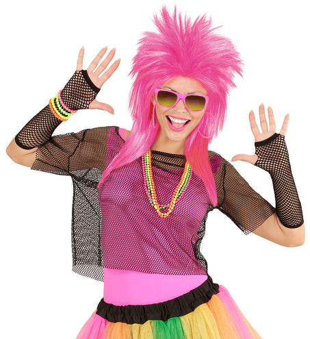 Widmann SRL Zwart visnet shirt voor party's