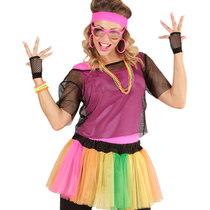 Widmann SRL Zwart visnet shirt voor party's