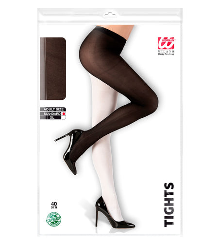 Widmann SRL Zwart witte panty