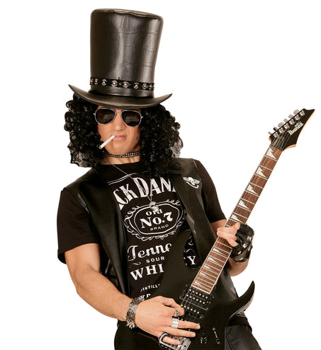 Widmann SRL Zwart zilveren spikes armbandjes