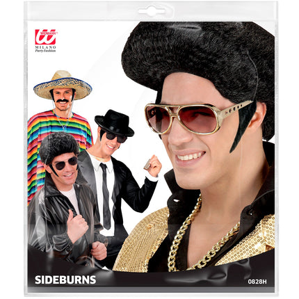 Widmann SRL Zwarte bakkebaarden