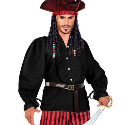 Widmann SRL Zwarte blouse met ruches