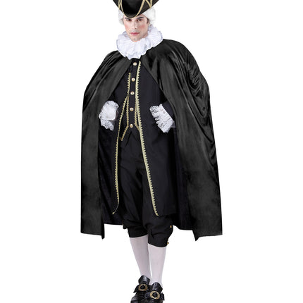 Widmann SRL Zwarte Cape 110Cm