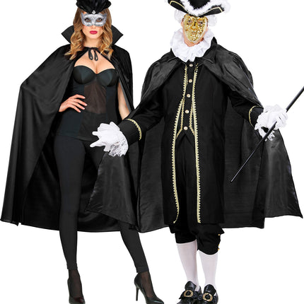 Widmann SRL Zwarte cape 130cm