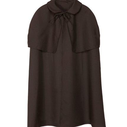 Widmann SRL Zwarte cape met kraag luxe