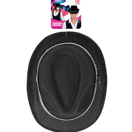 Widmann SRL zwarte fedora panama