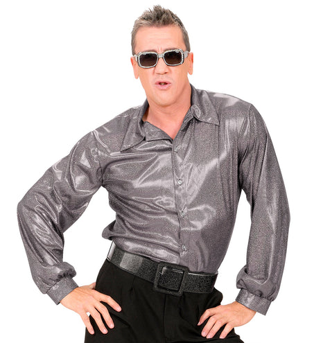 Widmann SRL Zwarte glitter riem