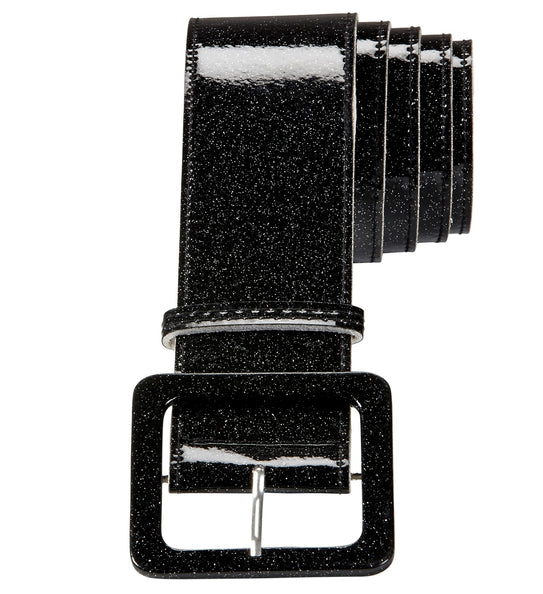 Widmann SRL Zwarte glitter riem