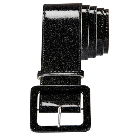 Widmann SRL Zwarte glitter riem