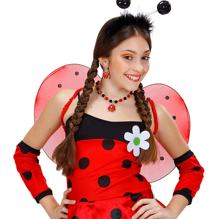 Widmann SRL Zwarte haarband tiara bollen Belly