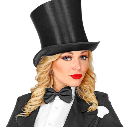 Widmann SRL Zwarte hoge hoed satijn