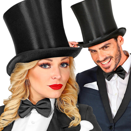 Widmann SRL Zwarte hoge hoed satijn