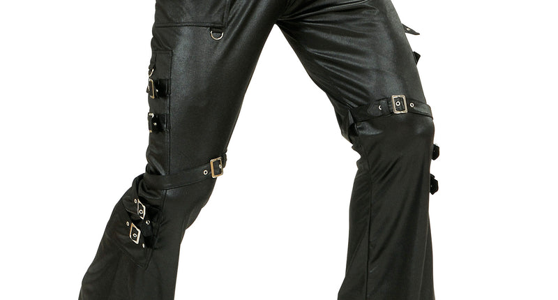 Widmann SRL Zwarte lederlook broek Max