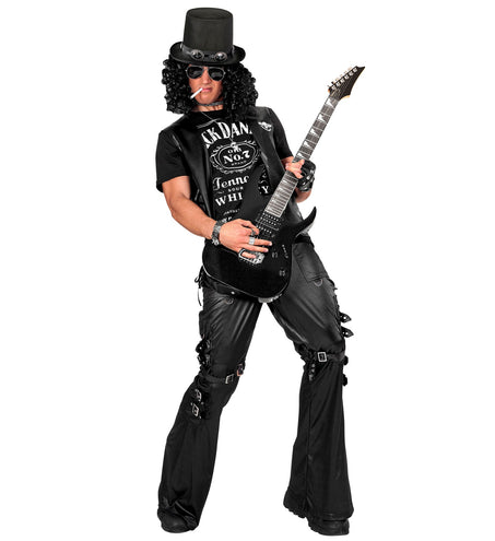 Widmann SRL Zwarte lederlook broek Max