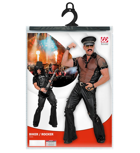 Widmann SRL Zwarte lederlook broek Max