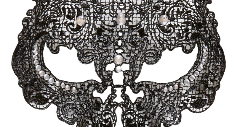 Widmann SRL Zwarte maskers met steentjes