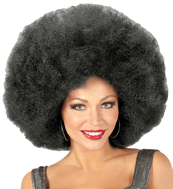 Widmann SRL Zwarte oversized Afro pruik