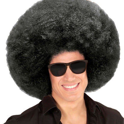 Widmann SRL Zwarte oversized Afro pruik