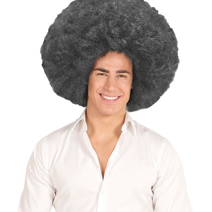 Widmann SRL Zwarte oversized Afro pruik