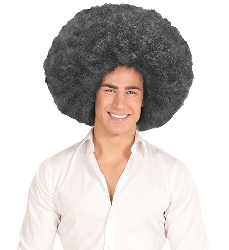 Widmann SRL Zwarte oversized Afro pruik
