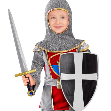 Widmann SRL Zwarte ridder zwaard en schild