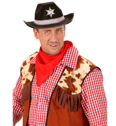 Widmann SRL Zwarte sherrif hoed