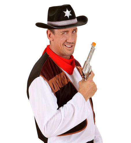 Widmann SRL Zwarte sherrif hoed