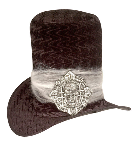 Widmann SRL Zwarte tovenaarshoed met steen