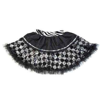 Widmann SRL Zwarte tutu pailletten petticoat