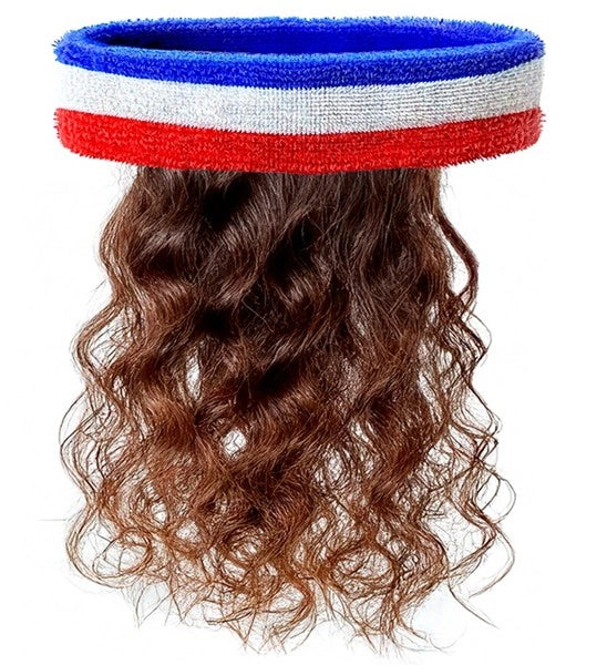 Widmann SRL Zweetband met haar rood/wit/blauw Pim