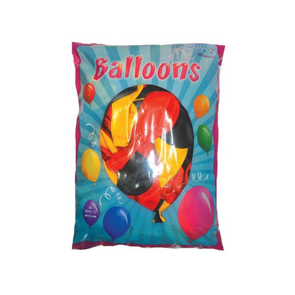 Funny Fashion 100 Ballonnen zwart geel rood