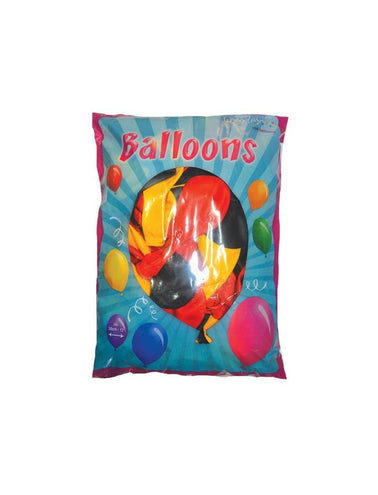 Funny Fashion 100 Ballonnen zwart geel rood