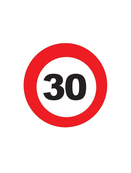 Funny Fashion 30 jarige verkeersbord bierviltjes