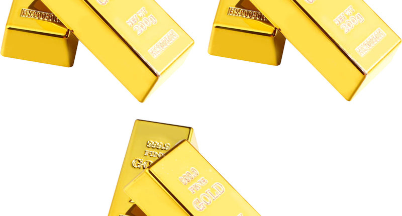 Funny Fashion 6 nep goudstaven 6 cm