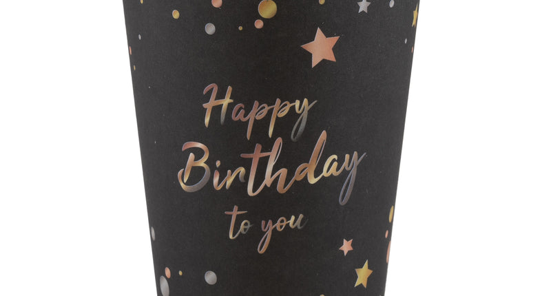 Funny Fashion 8 bekers verjaardag Happy Birthday