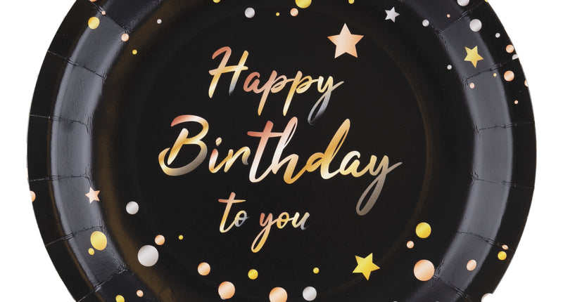 Funny Fashion 8 borden verjaardag Happy birthday