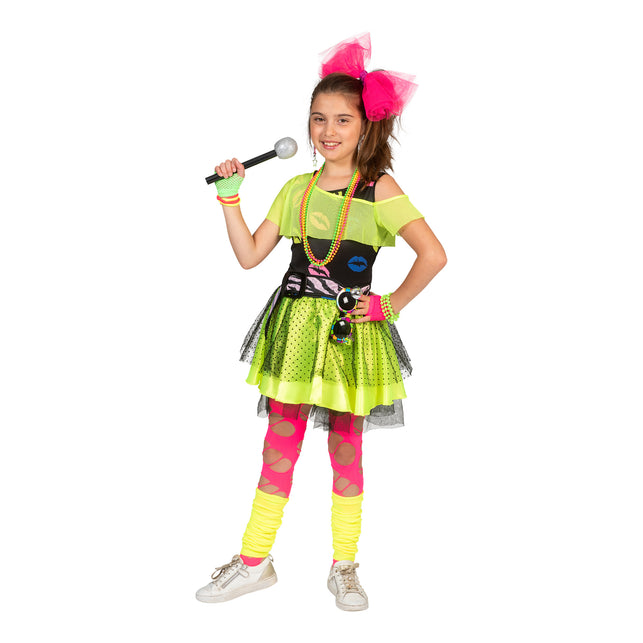 Funny Fashion 80 jaren jurkje Kiss kinderen