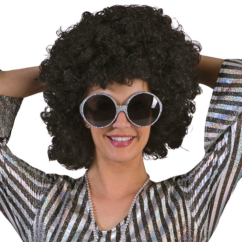 Funny Fashion Afro pruik zwart krullen