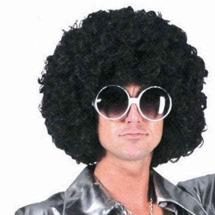 Funny Fashion Afro pruik zwart krullen