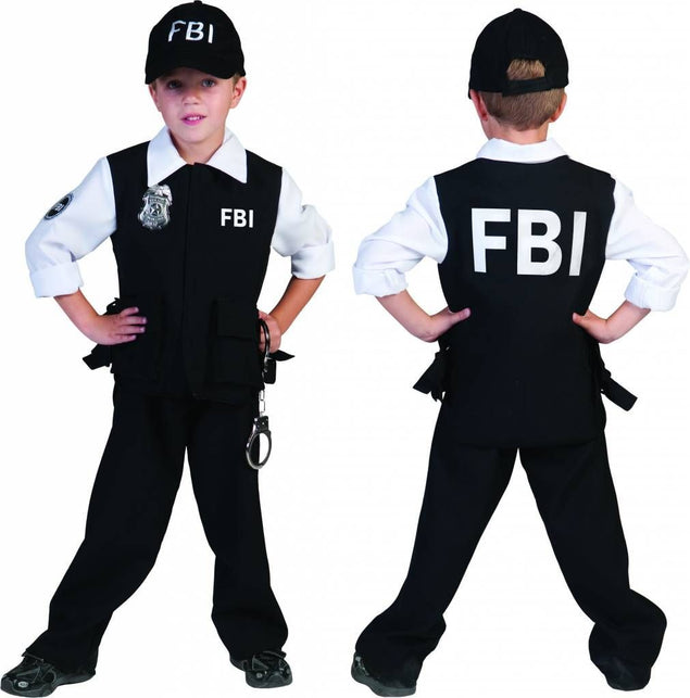 Funny Fashion Agenten kostuum FBI kind