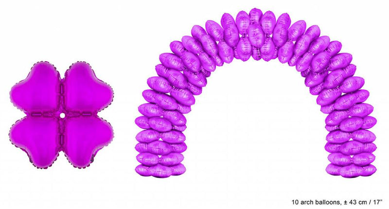 Funny Fashion Ballonboog folieballonnen hartjes Roze