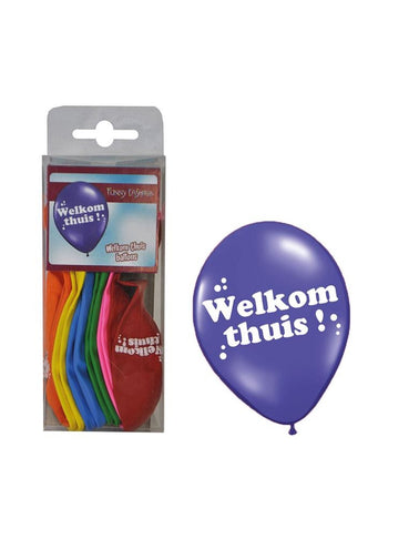 Funny Fashion Ballonnen met tekst Welkom Thuis