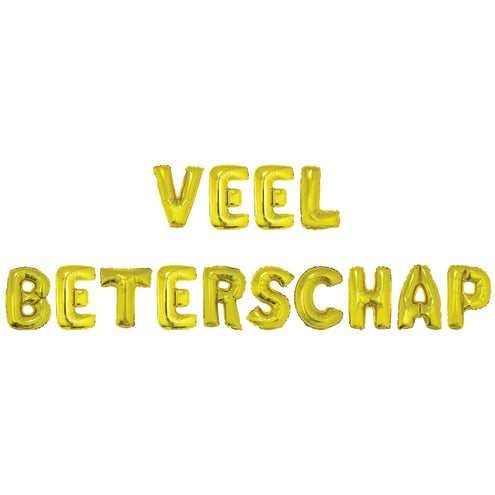 Funny Fashion Ballonnenset 16" Veel beterschap