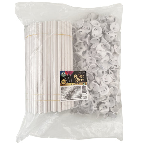 Funny Fashion Ballonstokjes 200 stuks