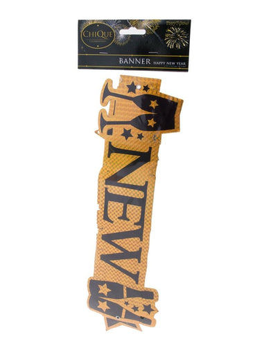 Funny Fashion Banner Happy New Year 113cm