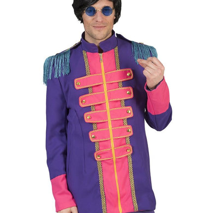 Funny Fashion Beatles jas in paars