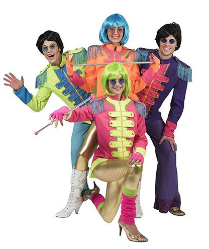 Funny Fashion Beatles jas in paars