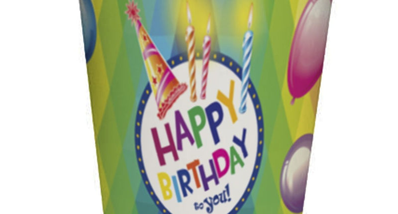 Funny Fashion Bekers Happy Birthday 25cl