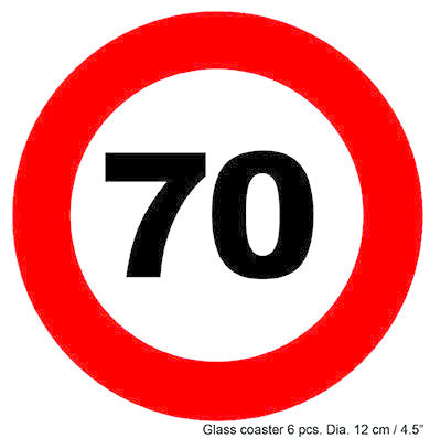 Funny Fashion Bierviltje 70 jaar