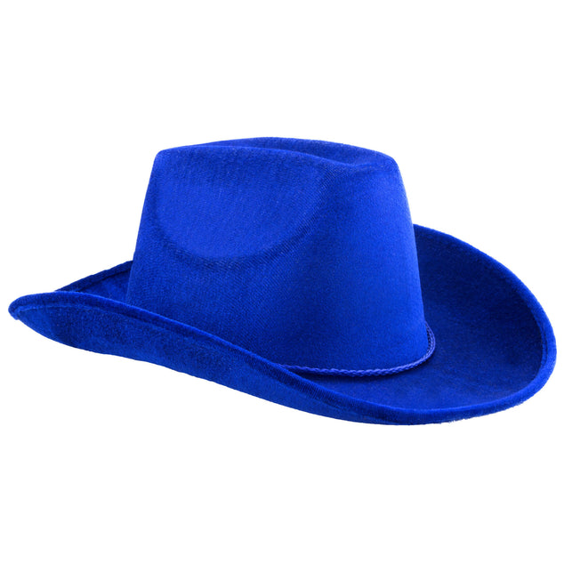Funny Fashion Blauwe hoed rodeo